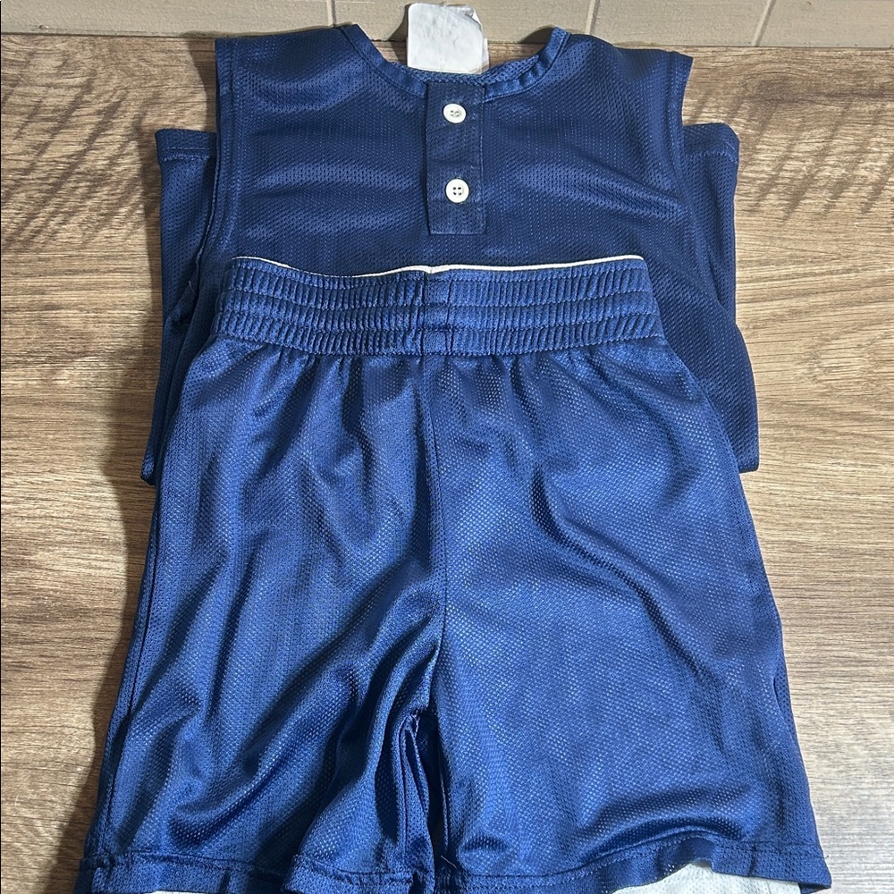 Teamwork Boys Gym Shorts & Tank-top Size 7, Reversible Shorts